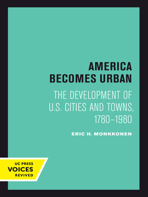 cover image of America Becomes Urban